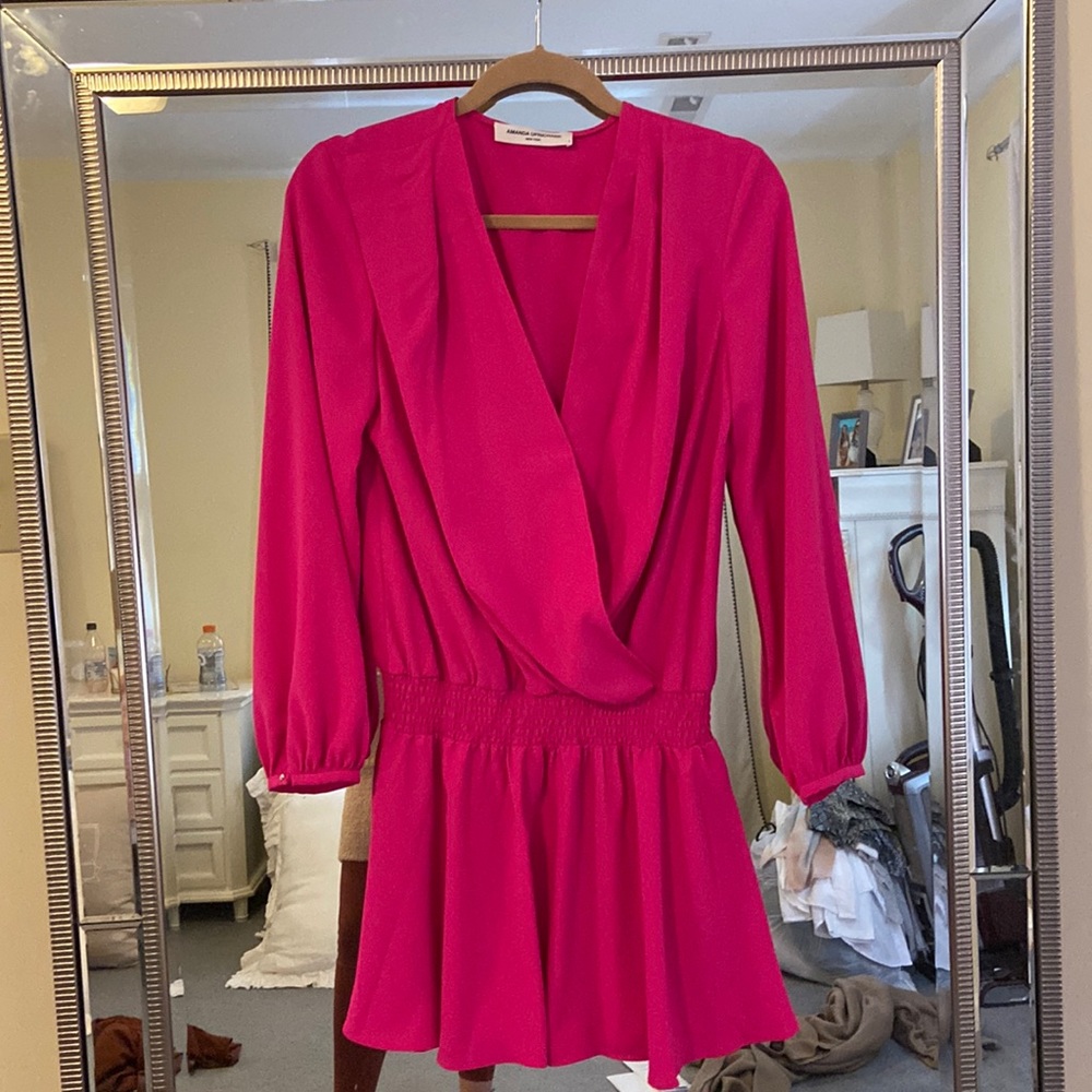 Pink mini dress